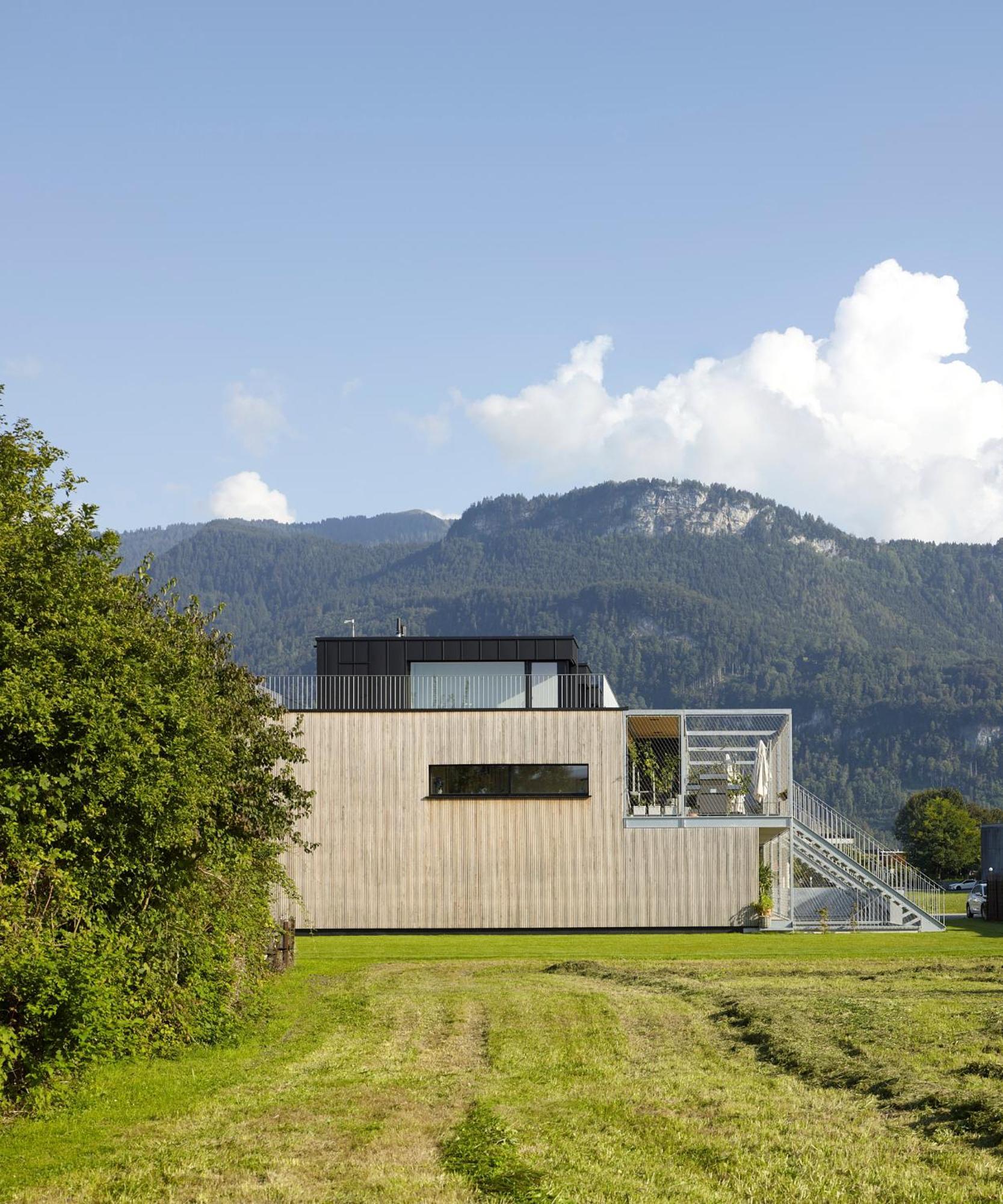 Architektenhaus Rhaa Mit Terrassen Altach Экстерьер фото